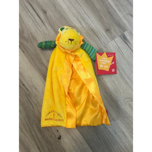 NWT Wee Believers Wee Blessings Luca Lion Cub Lovey Blanket Psalm139 - Picture 1 of 5